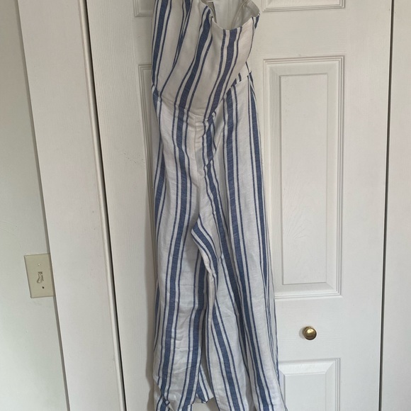 Club Monaco wide leg strapless jumpsuit - Picture 2 of 8